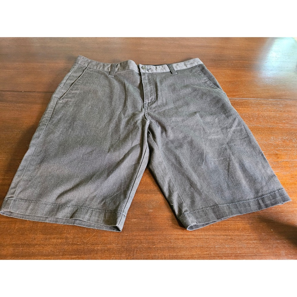 Volcom Chino Shorts Mens 33 Charcoal Grey Frickin Modern Stretch A09117V3